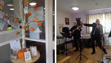 Fang-tastic Halloween party at Stanley care home